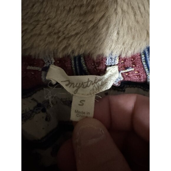 Mystree Women Jacket Size Small Snap Button Down Hippie Boho Casual Soft READ - Picture 3 of 11
